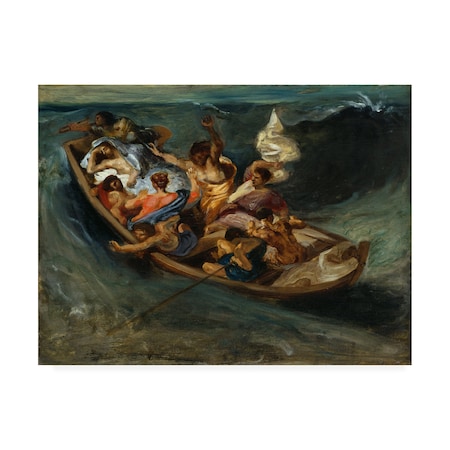 Delacroix 'Christ On The Sea Of Galilee' Canvas Art,24x32